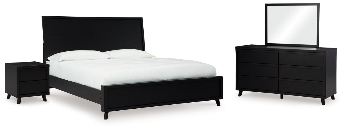 Homestyle Furniture - Ashley Furniture - Danziar King Panel Bed, Dresser, Mirror and Nightstand - King Panel Bed, Dresser, Mirror and Nightstand - B1013B28