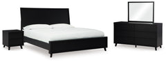 Homestyle Furniture - Ashley Furniture - Danziar King Panel Bed, Dresser, Mirror and Nightstand - King Panel Bed, Dresser, Mirror and Nightstand - B1013B28