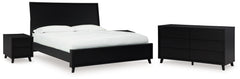 Homestyle Furniture - Ashley Furniture - Danziar King Panel Bed, Dresser and 2 Nightstands - King Panel Bed, Dresser and 2 Nightstands - B1013B14