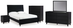 Homestyle Furniture - Ashley Furniture - Danziar Queen Bed, Dresser, Mirror, Chest and Nightstand - Queen Bed, Dresser, Mirror, Chest and Nightstand - B1013B30