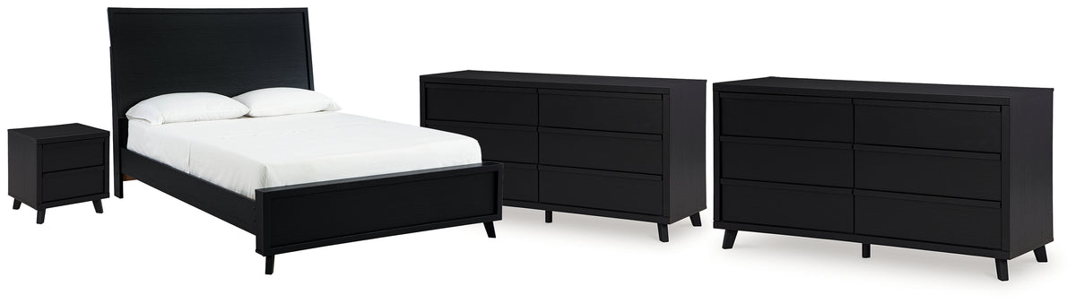 Homestyle Furniture - Ashley Furniture - Danziar Queen Panel Bed, 2 Dressers and Nightstand - Queen Panel Bed, 2 Dressers and Nightstand - B1013B31