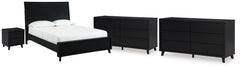 Homestyle Furniture - Ashley Furniture - Danziar Queen Panel Bed, 2 Dressers and Nightstand - Queen Panel Bed, 2 Dressers and Nightstand - B1013B31