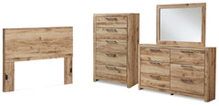Homestyle Furniture - Ashley Furniture - Hyanna Queen Panel Headboard, Dresser, Mirror and Chest - Queen Panel Headboard, Dresser, Mirror and Chest - B1050B48