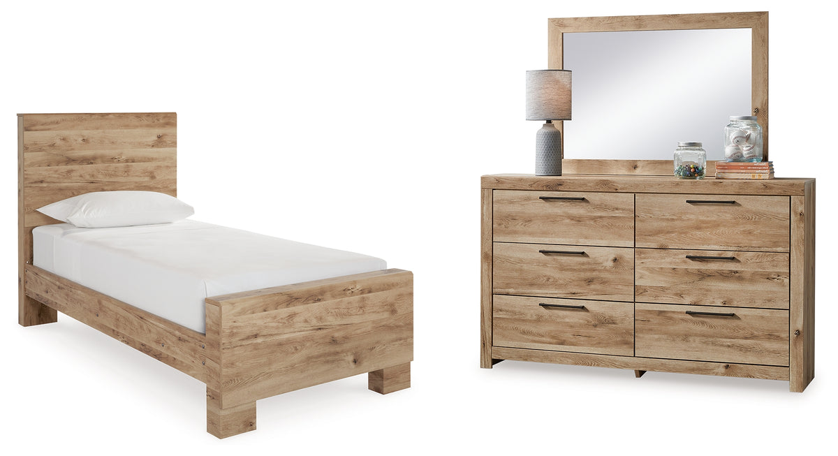 Homestyle Furniture - Ashley Furniture - Hyanna Twin Panel Bed, Dresser and Mirror - Twin Panel Bed, Dresser and Mirror - B1050B22