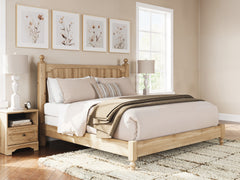Aleaport King Panel Bed, Dresser, Mirror and Nightstand