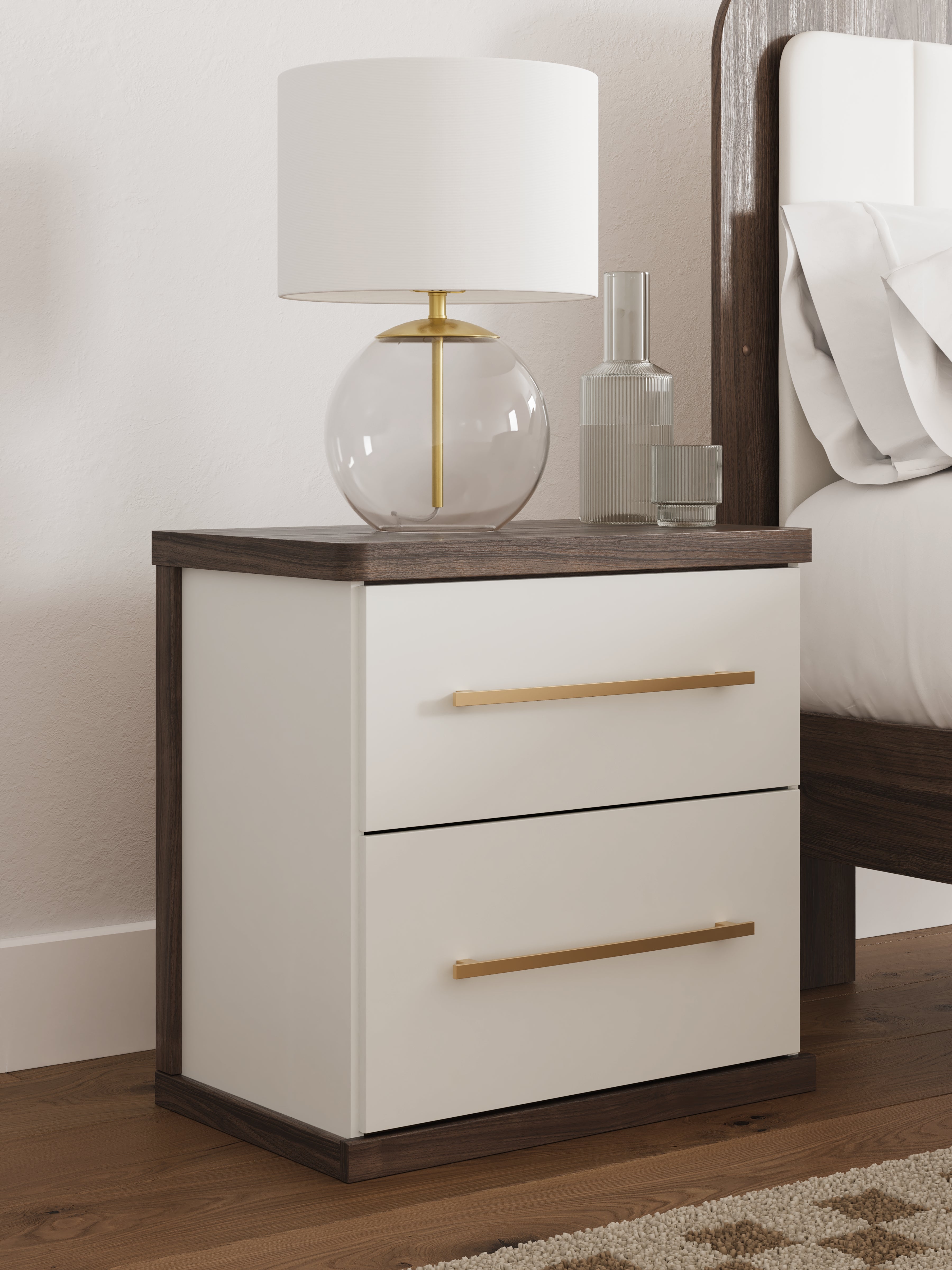 Homestyle Furniture - Ashley Furniture - Kendanport Nightstand - Two Drawer Night Stand - PCB1108-92