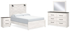 Homestyle Furniture - Ashley Furniture - Gerridan Queen Panel Bed, Dresser, Mirror, and Nightstand - Queen Panel Bed, Dresser, Mirror, and Nightstand - B1190B15