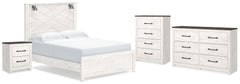 Homestyle Furniture - Ashley Furniture - Gerridan Queen Panel Bed, Dresser, Chest and Nightstand - Queen Panel Bed, Dresser, Chest and Nightstand - B1190B26