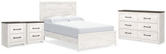 Homestyle Furniture - Ashley Furniture - Gerridan Queen Panel Bed, Dresser and 2 Nightstands - Queen Panel Bed, Dresser and 2 Nightstands - B1190B38