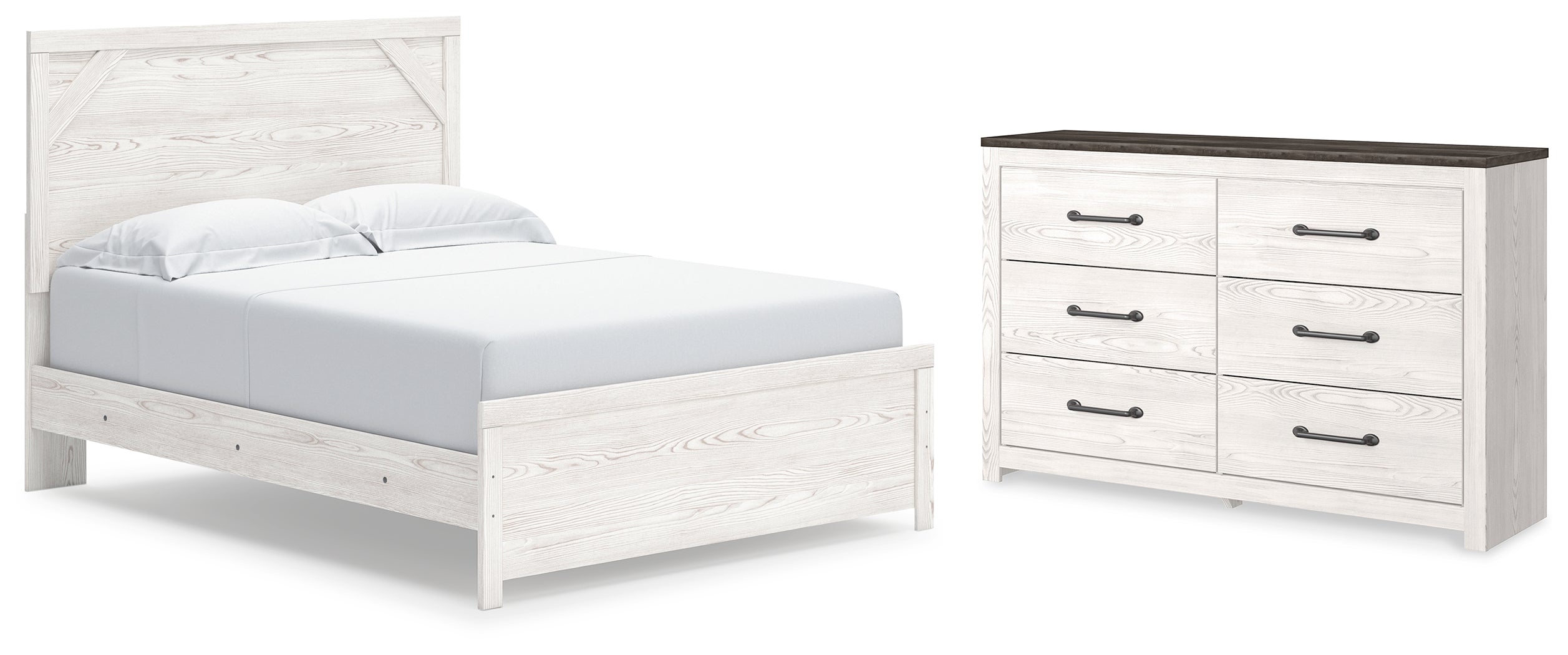 Homestyle Furniture - Ashley Furniture - Gerridan Queen Panel Bed and Dresser - Queen Panel Bed and Dresser - B1190B34