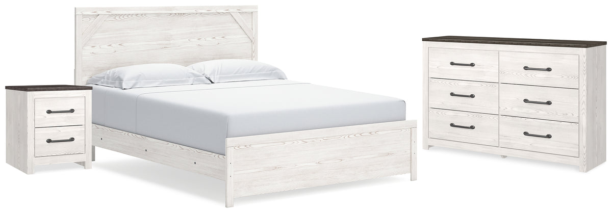Homestyle Furniture - Ashley Furniture - Gerridan King Panel Bed, Dresser and Nightstand - King Panel Bed, Dresser and Nightstand - B1190B23