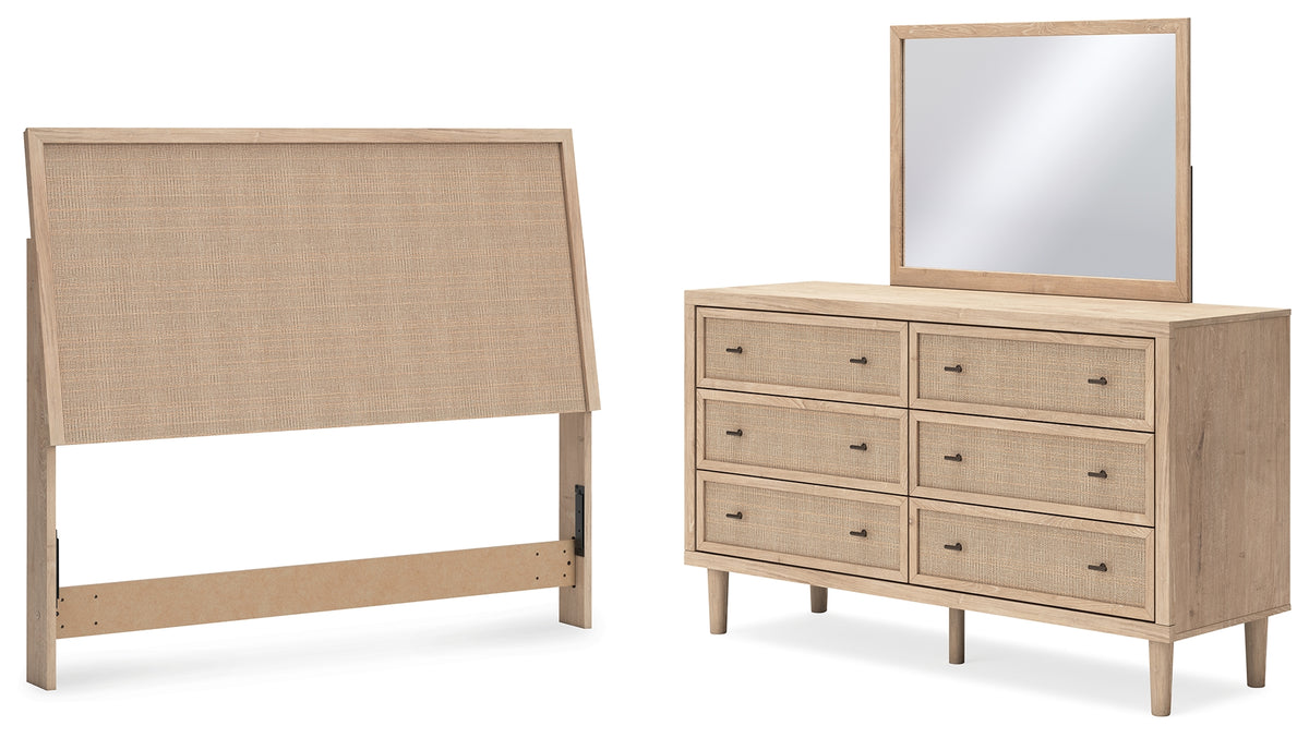 Homestyle Furniture - Ashley Furniture - Cielden Queen Panel Headboard, Dresser and Mirror - Queen Panel Headboard, Dresser and Mirror - B1199B8