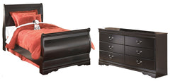 Homestyle Furniture - Ashley Furniture - Huey Vineyard Twin Sleight Bed and Dresser - Twin Sleight Bed and Dresser - B128B43
