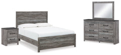Homestyle Furniture - Ashley Furniture - Bronyan Queen Panel Bed, Dresser, Mirror and Nightstand - Queen Panel Bed, Dresser, Mirror and Nightstand - B1290B5