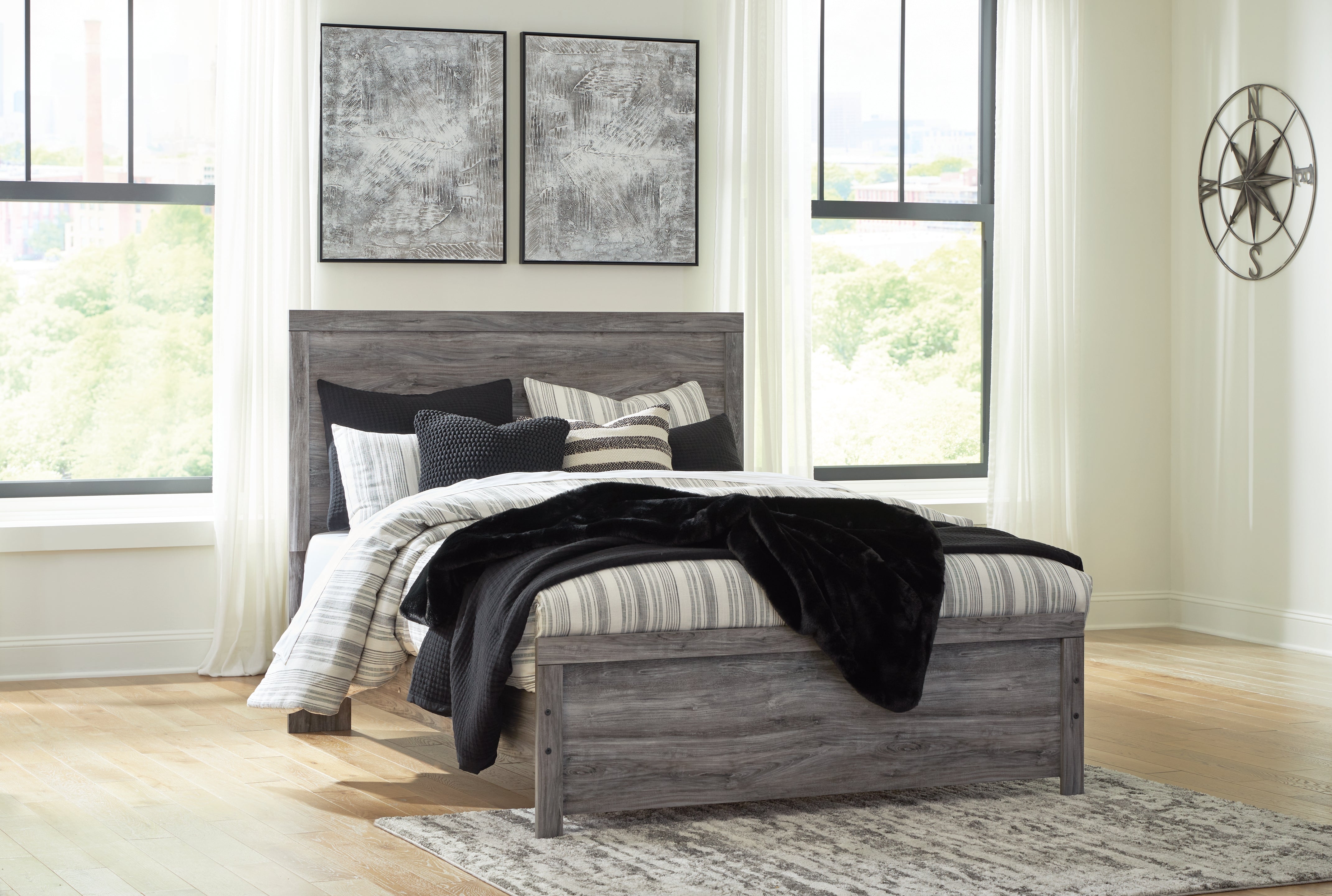 Homestyle Furniture - Ashley Furniture - Bronyan Queen Panel Bed - Queen Panel Bed - B1290B2