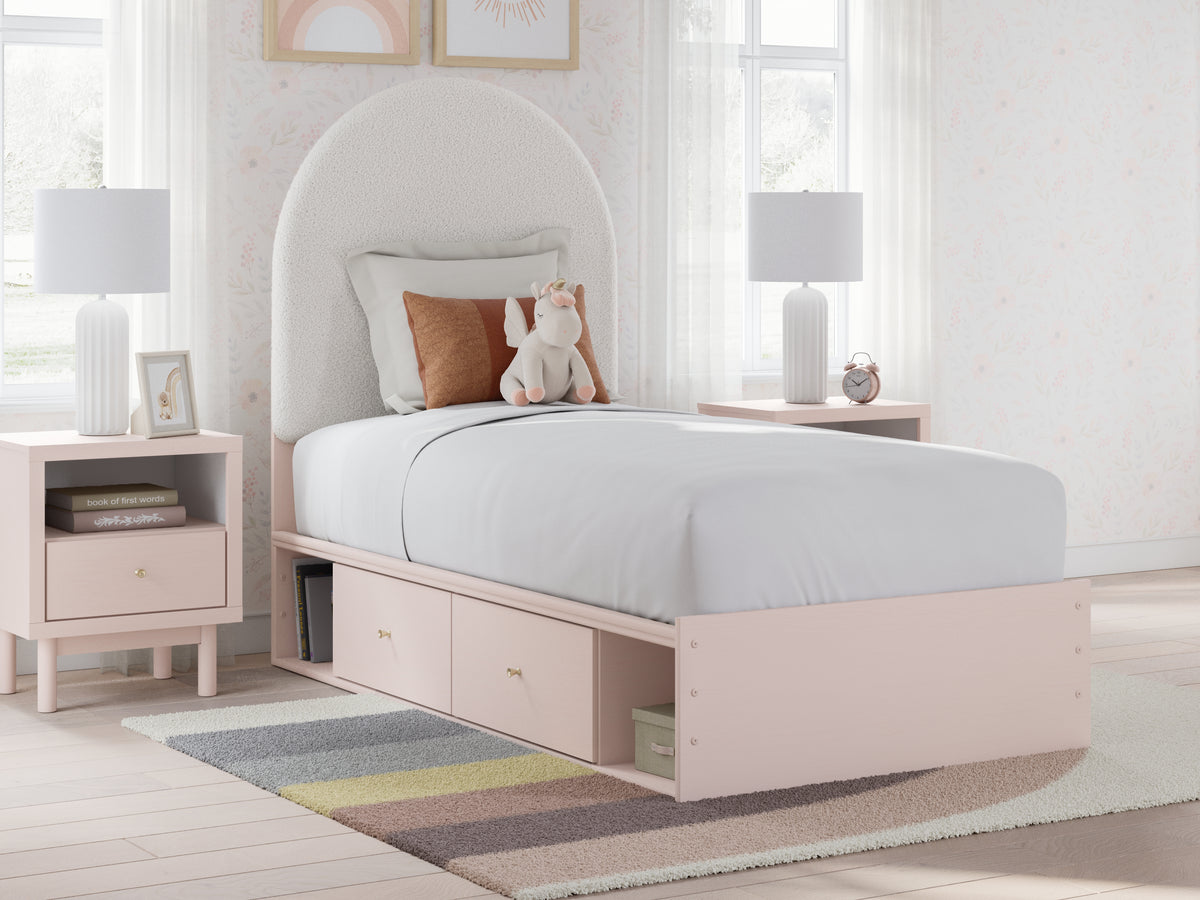 Homestyle Furniture - Ashley Furniture - Wistenpine Twin Upholstered Panel Bed with Storage - Twin Upholstered Panel Bed with Storage - B1323B12