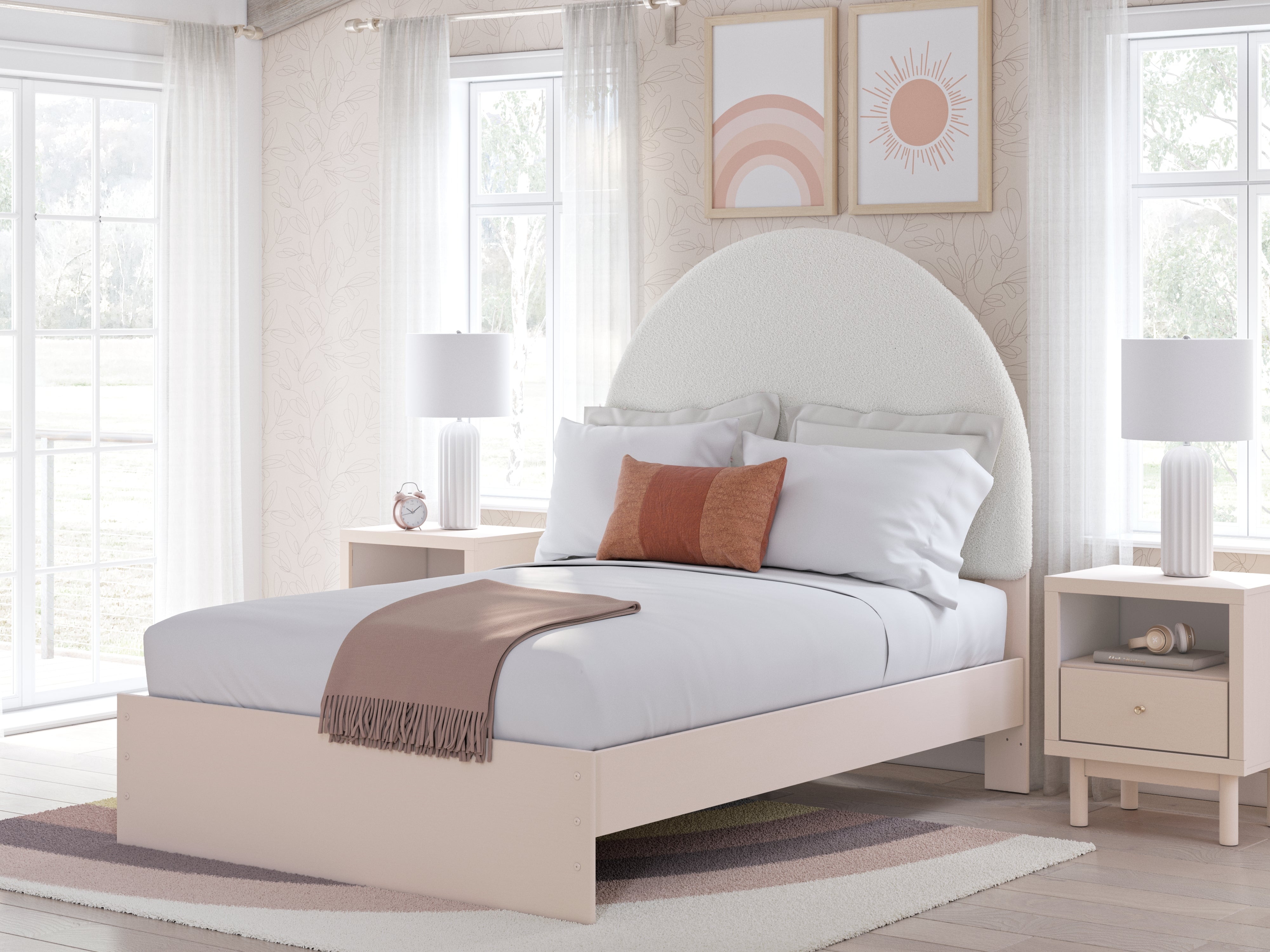 Homestyle Furniture - Ashley Furniture - Wistenpine Full Upholstered Panel Bed - Full Upholstered Panel Bed - B1323B9