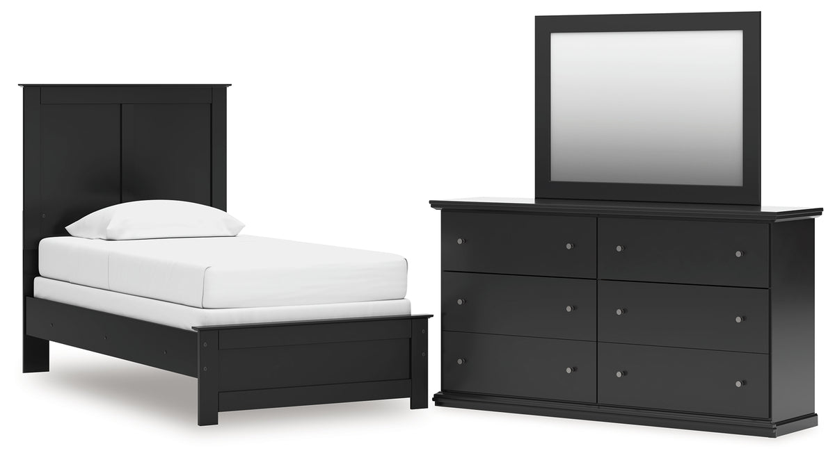 Homestyle Furniture - Ashley Furniture - Maribel Twin Panel Bed, Dresser and Mirror - Twin Panel Bed, Dresser and Mirror - B138B71