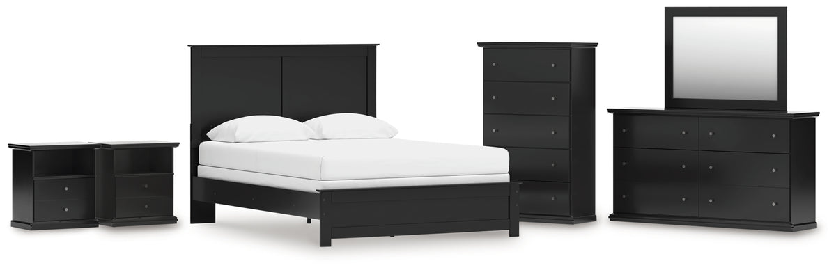 Homestyle Furniture - Ashley Furniture - Maribel Queen Panel Bed, Dresser, Mirror, Chest and 2 Nightstands - Queen Panel Bed, Dresser, Mirror, Chest and 2 Nightstands - B138B76
