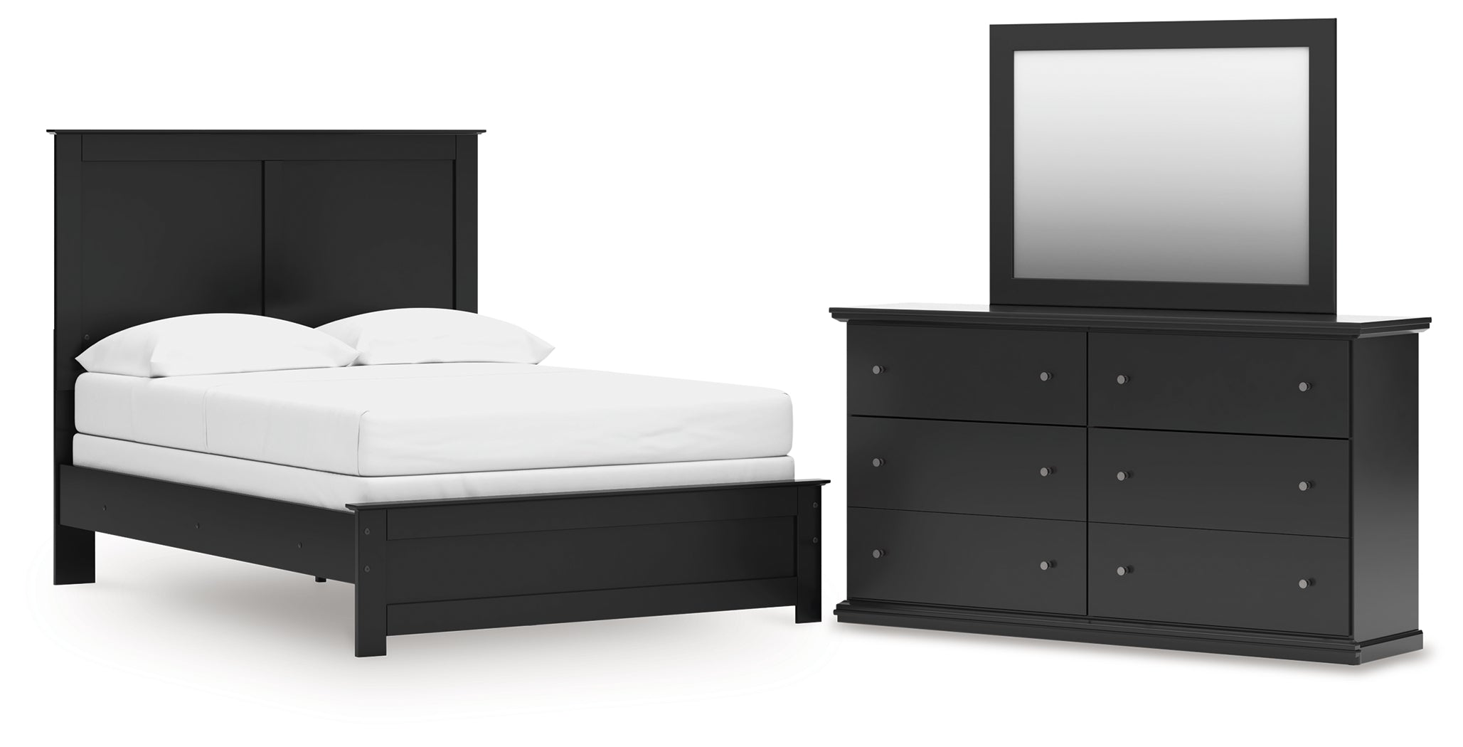 Homestyle Furniture - Ashley Furniture - Maribel Full Panel Bed, Dresser and Mirror - Full Panel Bed, Dresser and Mirror - B138B79