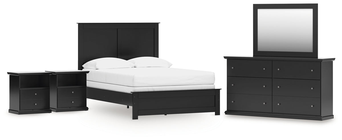 Homestyle Furniture - Ashley Furniture - Maribel Full Panel Bed with Dresser, Mirror and 2 Nightstands - Full Panel Bed with Dresser, Mirror and 2 Nightstands - B138B77