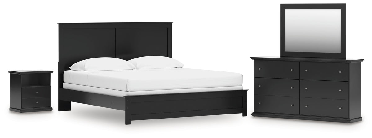 Homestyle Furniture - Ashley Furniture - Maribel King Panel Bed, Dresser, Mirror and Nightstand - King Panel Bed, Dresser, Mirror and Nightstand - B138B65
