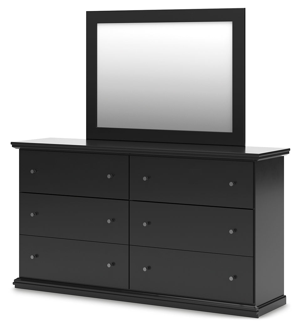 Ashley Maribel Dresser and Mirror in Black Ashley Maribel Dresser and Mirror in Black
