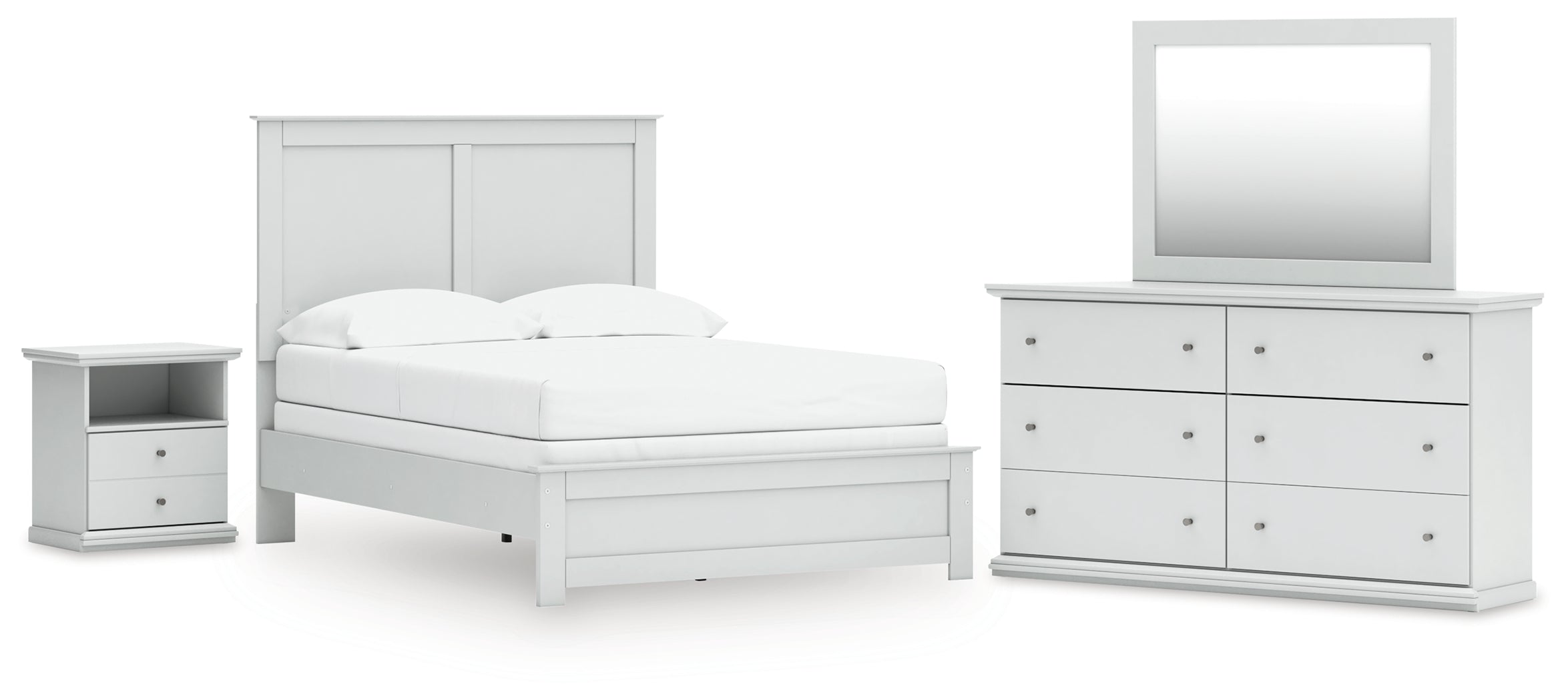Homestyle Furniture - Ashley Furniture - Bostwick Shoals Full Panel Bed, Dresser, Mirror and Nightstand - Full Panel Bed, Dresser, Mirror and Nightstand - B139B58