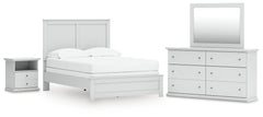 Homestyle Furniture - Ashley Furniture - Bostwick Shoals Full Panel Bed, Dresser, Mirror and Nightstand - Full Panel Bed, Dresser, Mirror and Nightstand - B139B58