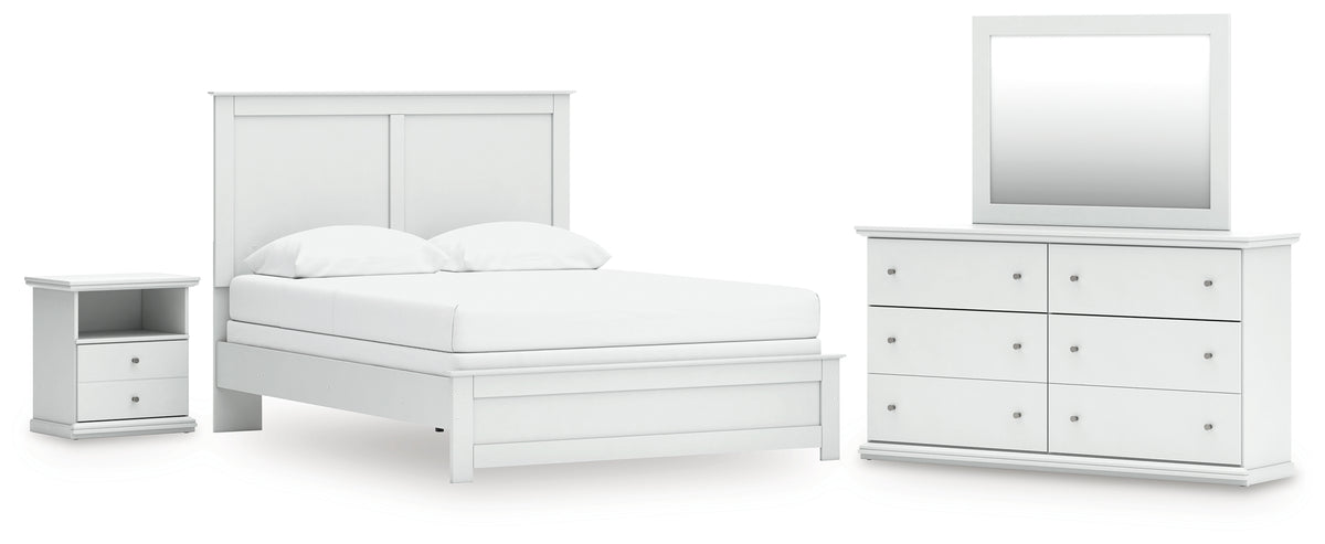 Homestyle Furniture - Ashley Furniture - Bostwick Shoals Queen Panel Bed, Dresser, Mirror and Nightstand - Queen Panel Bed, Dresser, Mirror and Nightstand - B139B55