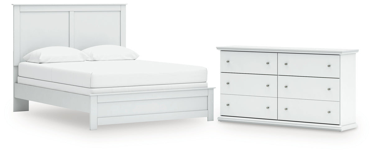 Homestyle Furniture - Ashley Furniture - Bostwick Shoals Queen Panel Bed and Dresser - Queen Panel Bed and Dresser - B139B56