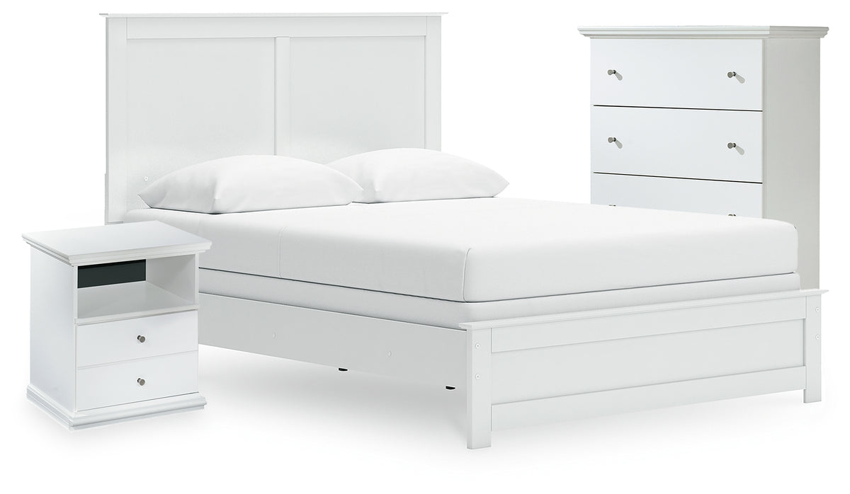 Homestyle Furniture - Ashley Furniture - Bostwick Shoals Queen Panel Bed, Cheat and Nightstand - Queen Panel Bed, Cheat and Nightstand - B139B68