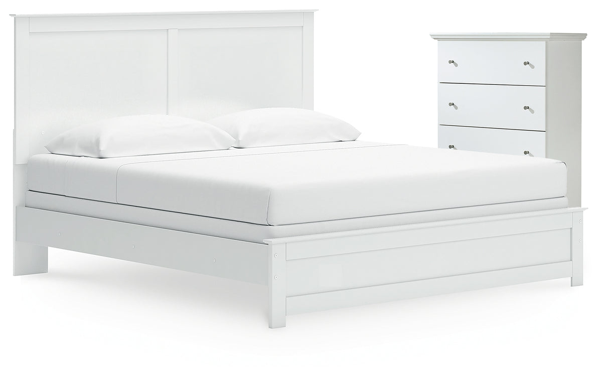 Homestyle Furniture - Ashley Furniture - Bostwick Shoals King Panel Bed and Chest - King Panel Bed and Chest - B139B63