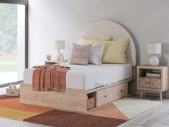 Homestyle Furniture - Ashley Furniture - Arloster Full Upholstered Panel Bed with Storage - Full Upholstered Panel Bed with Storage - PCB1566B7