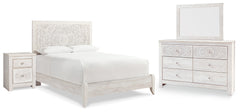 Homestyle Furniture - Ashley Furniture - Paxberry Queen Panel Bed, Dresser, Mirror and Nightstand - Queen Panel Bed, Dresser, Mirror and Nightstand - B181B16