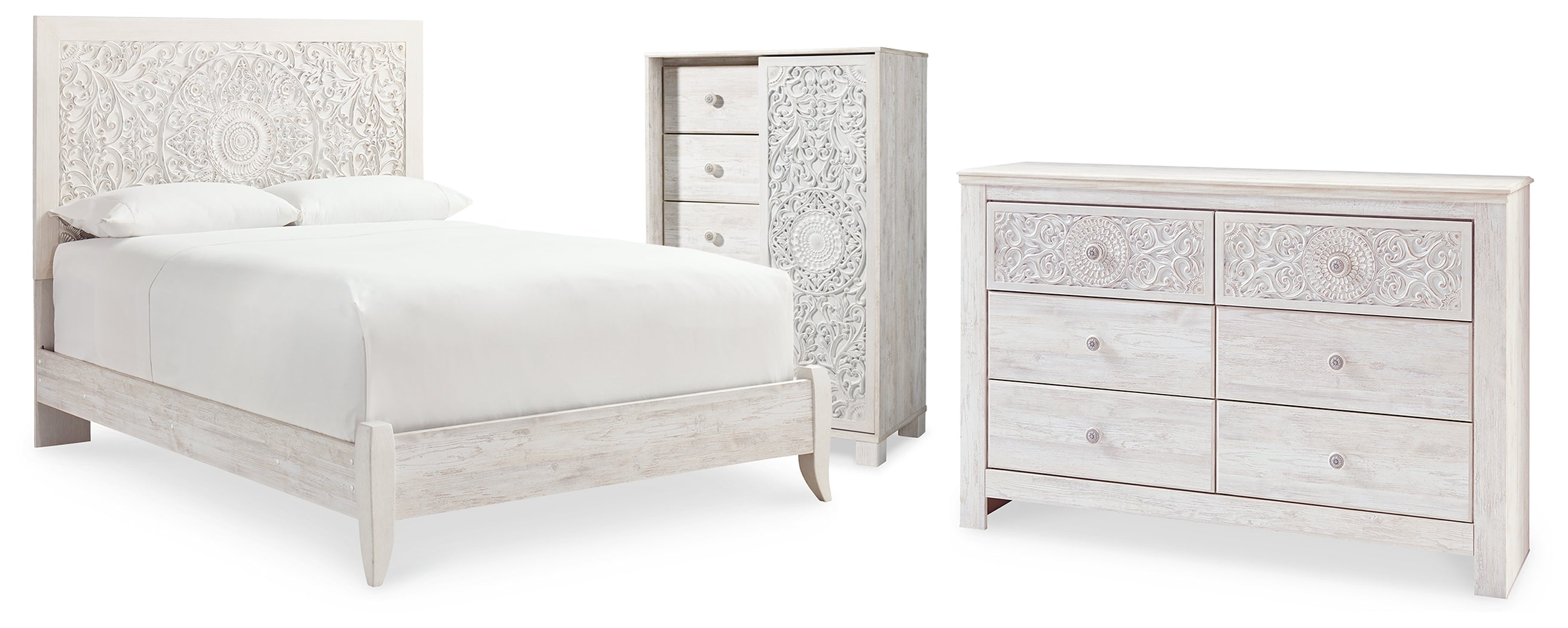 Homestyle Furniture - Ashley Furniture - Paxberry Queen Panel Bed, Dresser and Chest - Queen Panel Bed, Dresser and Chest - B181B34