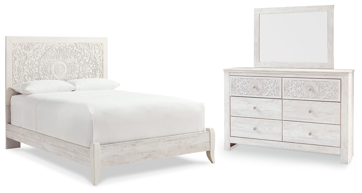 Homestyle Furniture - Ashley Furniture - Paxberry Queen Panel Bed, Dresser and Mirror - Queen Panel Bed, Dresser and Mirror - B181B15