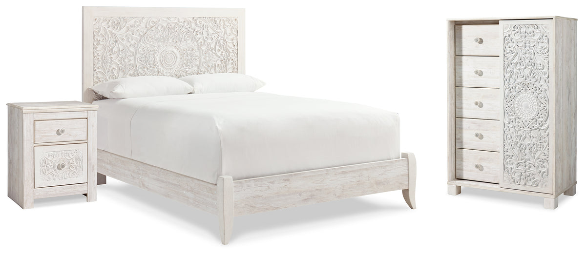 Homestyle Furniture - Ashley Furniture - Paxberry Queen Panel Bed, Chest and Nightstand - Queen Panel Bed, Chest and Nightstand - B181B28