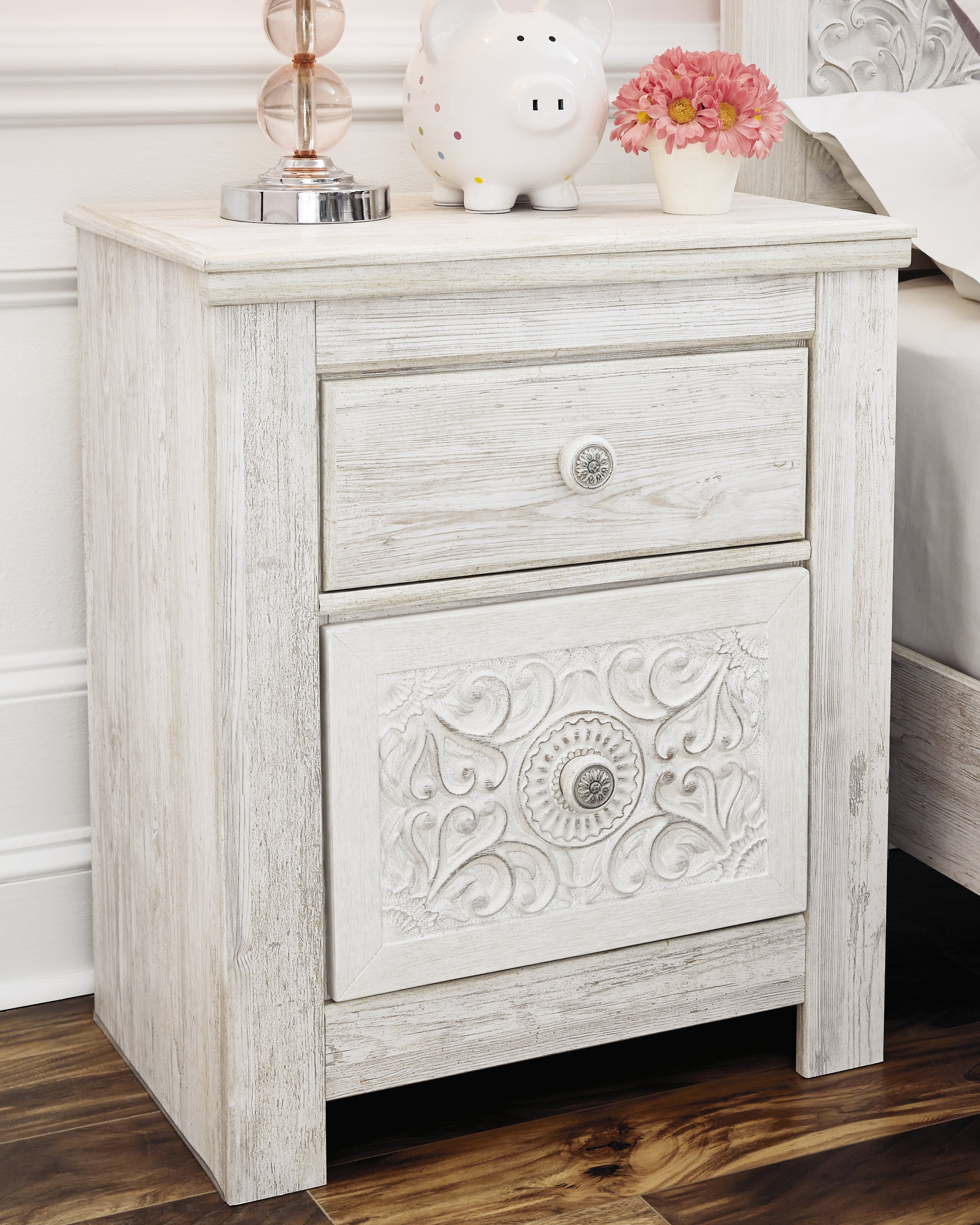 Homestyle Furniture - Ashley Furniture - Paxberry Nightstand - Two Drawer Night Stand - B181-92