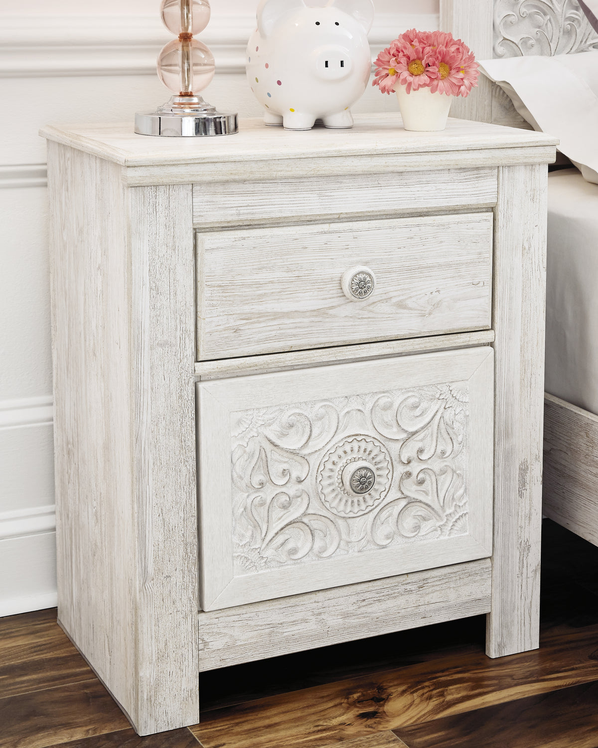 Homestyle Furniture - Ashley Furniture - Paxberry Nightstand - Two Drawer Night Stand - B181-92