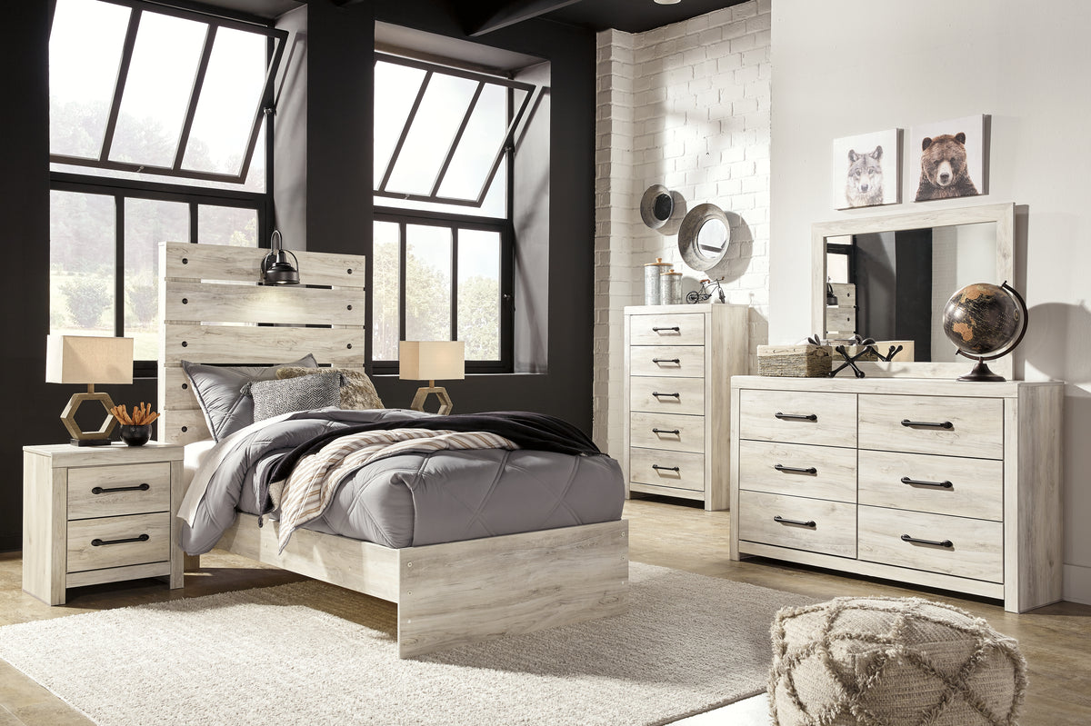 Homestyle Furniture - Ashley Furniture - Cambeck Twin Panel Bed, Dresser, Mirror, Chest, and Nightstand - Twin Panel Bed, Dresser, Mirror, Chest, and Nightstand - B192B59