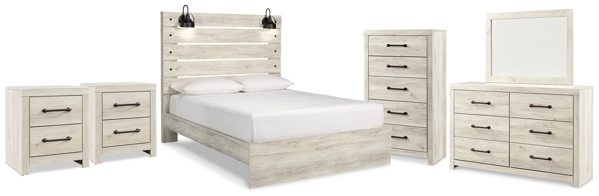 Homestyle Furniture - Ashley Furniture - Cambeck Queen Panel Bed, Dresser, Mirror, Chest and 2 Nightstands - Queen Panel Bed, Dresser, Mirror, Chest and 2 Nightstands - B192B108