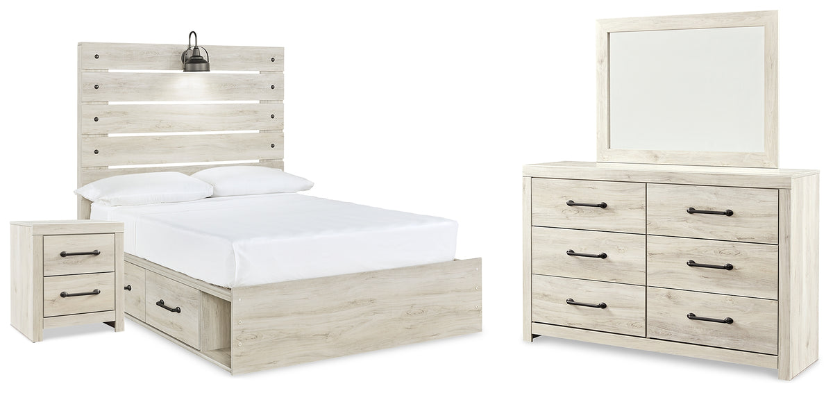 Homestyle Furniture - Ashley Furniture - Cambeck Full Panel Bed with Storage, Dresser, Mirror and Nightstand - Full Panel Bed with Storage, Dresser, Mirror and Nightstand - B192B116