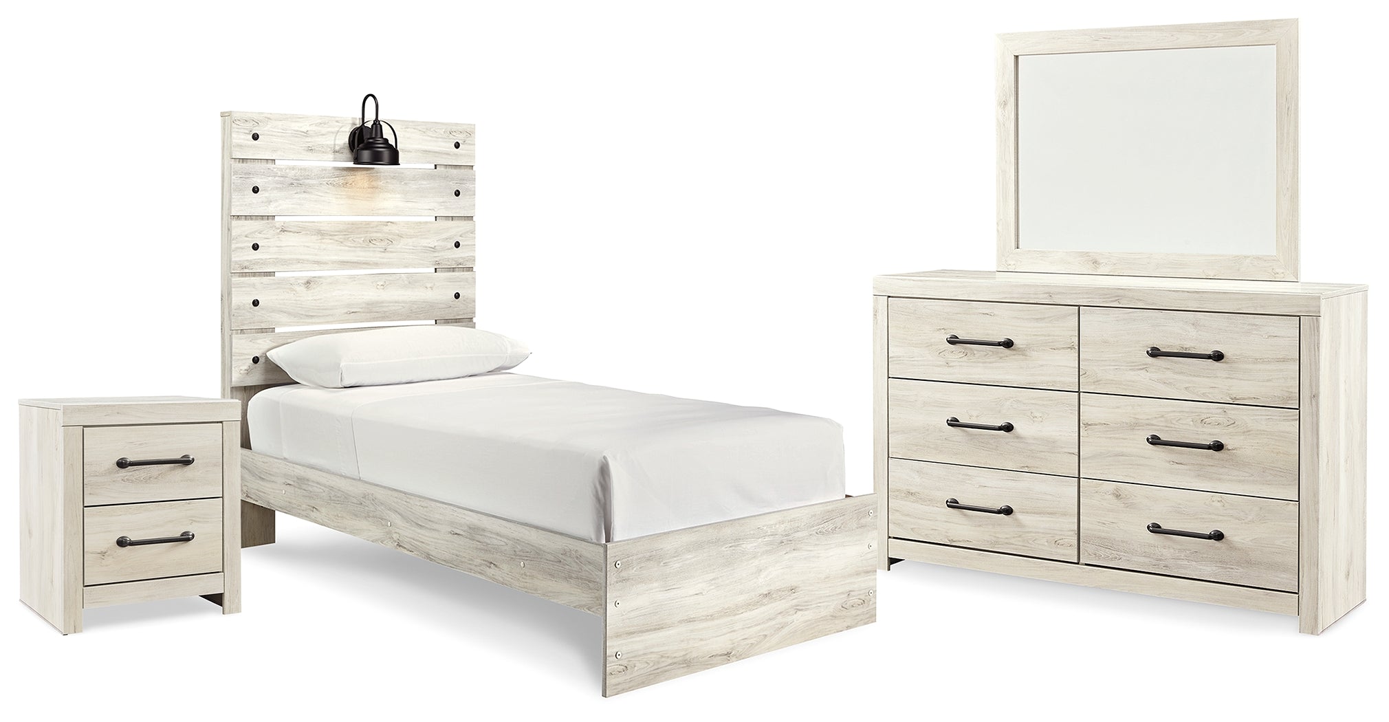 Homestyle Furniture - Ashley Furniture - Cambeck Twin Panel Bed, Dresser, Mirror and Nightstand - Twin Panel Bed, Dresser, Mirror and Nightstand - B192B53