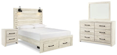 Homestyle Furniture - Ashley Furniture - Cambeck Queen Panel Storage Bed, Dresser, Mirror and Nightstand - Queen Panel Storage Bed, Dresser, Mirror and Nightstand - B192B74