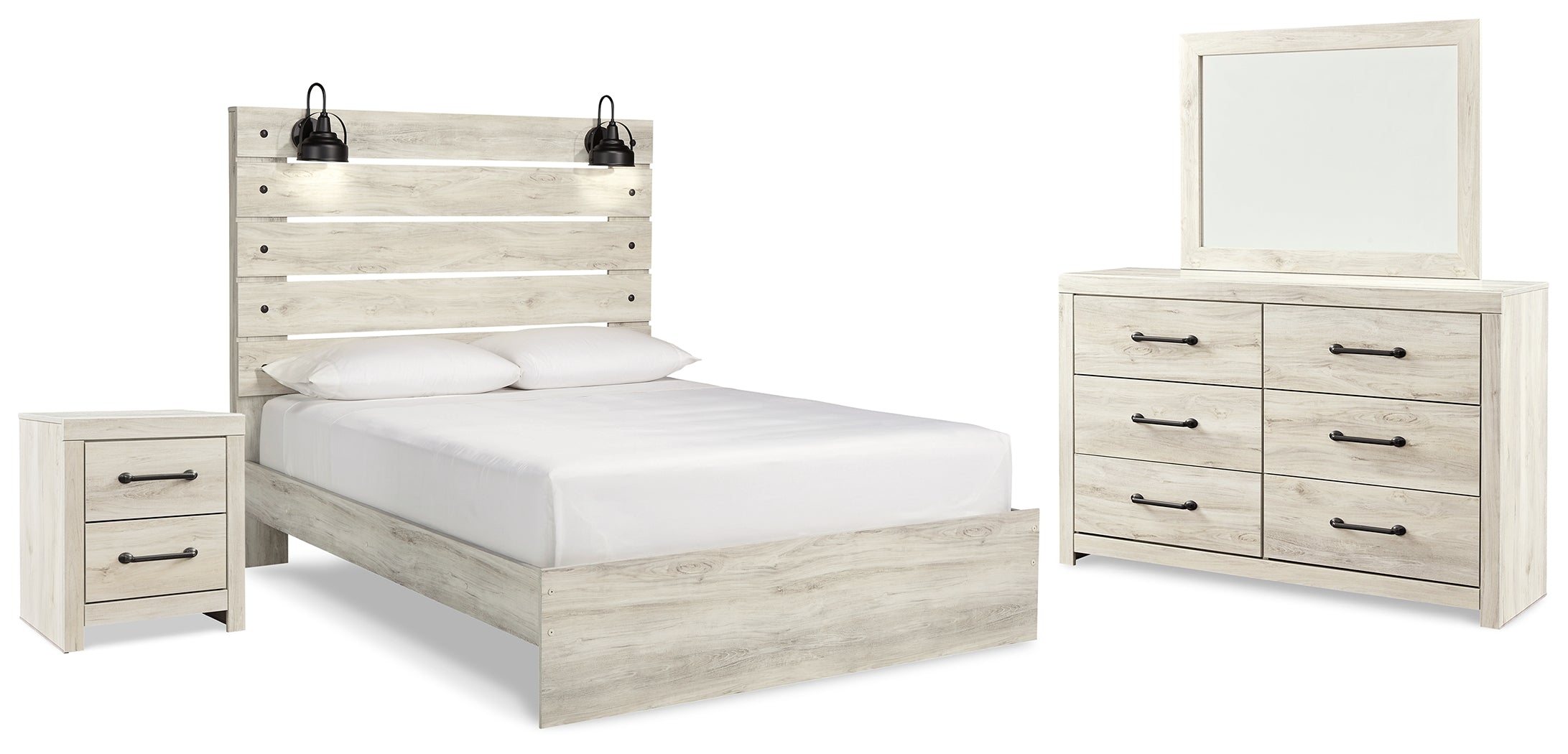 Homestyle Furniture - Ashley Furniture - Cambeck Queen Panel Bed, Dresser, Mirror and Nightstand - Queen Panel Bed, Dresser, Mirror and Nightstand - B192B55