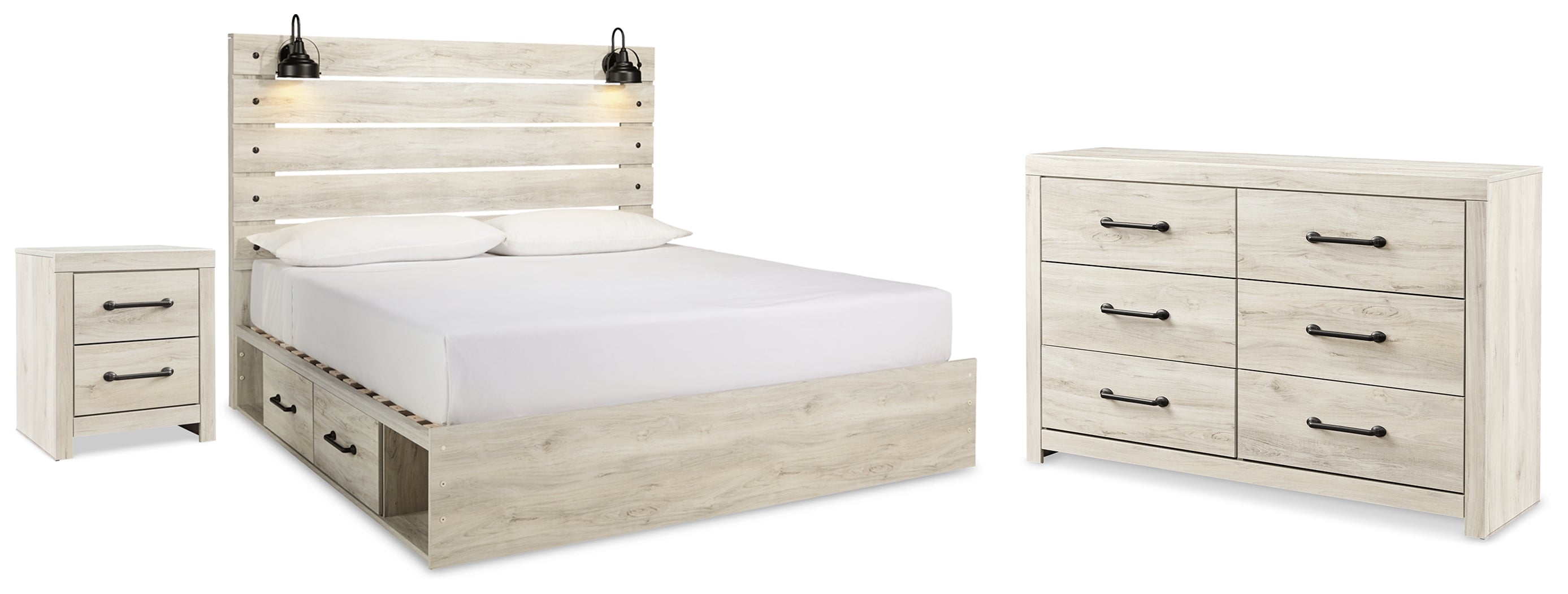 Homestyle Furniture - Ashley Furniture - Cambeck King Panel Storage Bed. Dresser and Nightstand - King Panel Storage Bed. Dresser and Nightstand - B192B125