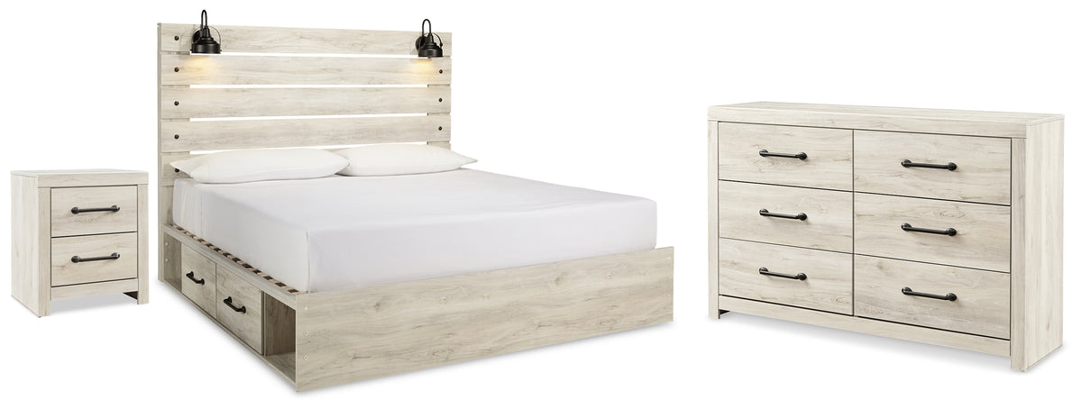 Homestyle Furniture - Ashley Furniture - Cambeck King Panel Storage Bed. Dresser and Nightstand - King Panel Storage Bed. Dresser and Nightstand - B192B125