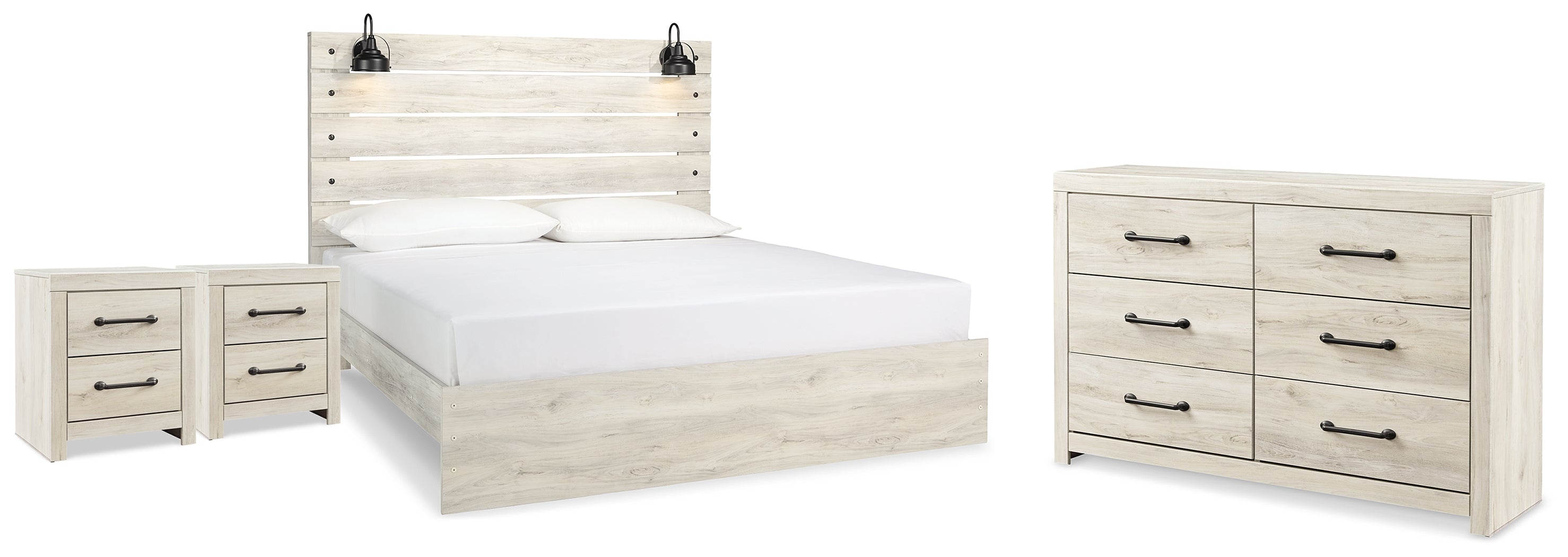 Homestyle Furniture - Ashley Furniture - Cambeck King Panel Bed, Dresser and 2 Nightstands - King Panel Bed, Dresser and 2 Nightstands - B192B117