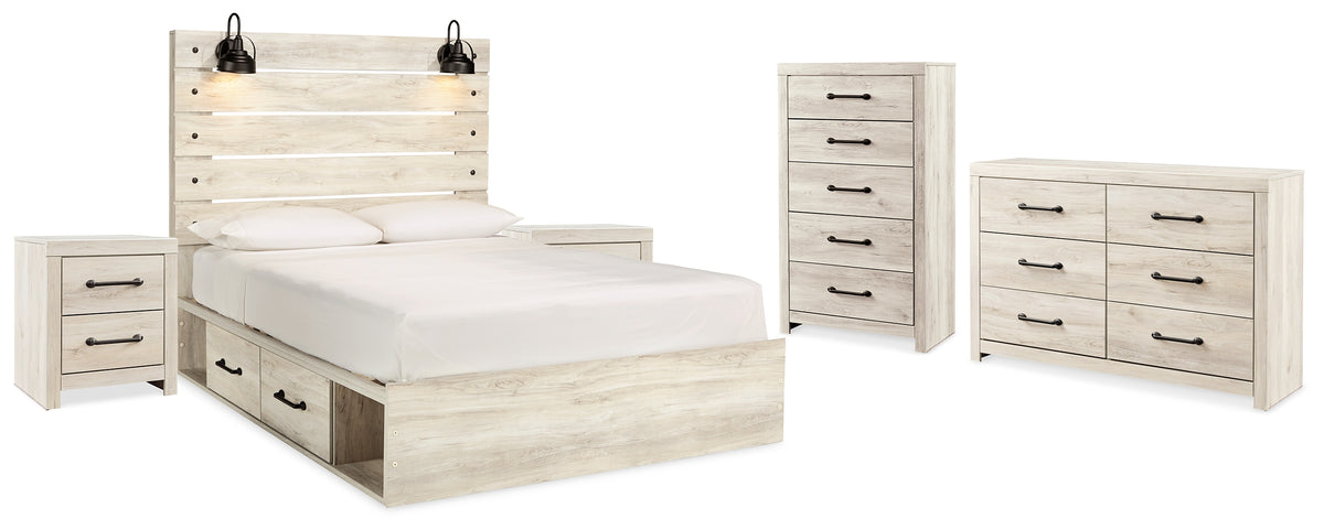 Homestyle Furniture - Ashley Furniture - Cambeck King Storage Bed, Dresser, Chest and 2 Nightstands - King Storage Bed, Dresser, Chest and 2 Nightstands - B192B107